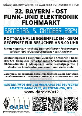 Banner 32. Bayern-Ost Funk- und Elektronik Flohmarkt