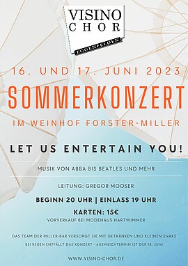 Banner Sommerkonzert