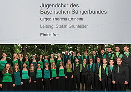Banner Chorkonzert des Jugendchores des Bayer. Sängerbundes