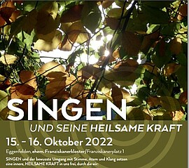 Banner SINGEN und seine heilsame Kraft 