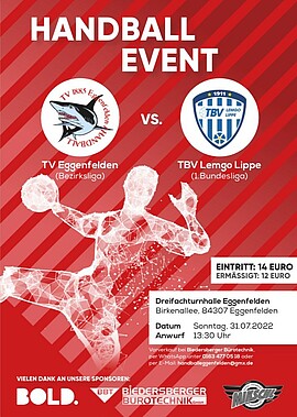 Banner Handball Event Eggenfelden