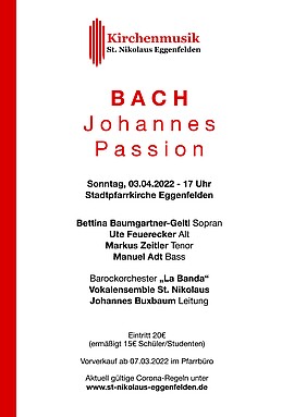 Banner Johannespassion