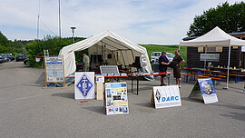 Banner Amateurfunk am Familientag des Landkreises Rottal-Inn