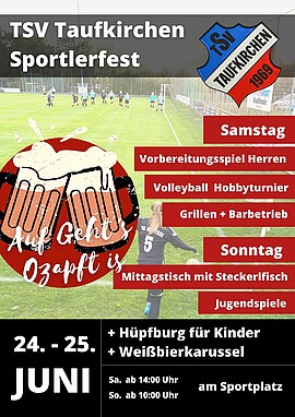 Banner Sportlerfest TSV Taufkirchen