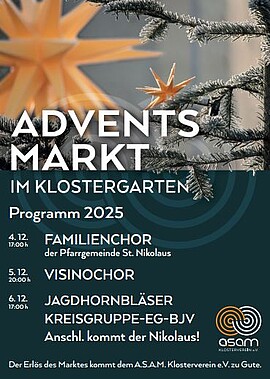 Banner Adventsmarkt im Klostergarten 
