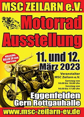 Banner MSC MOTORRADAUSSTELLUNG