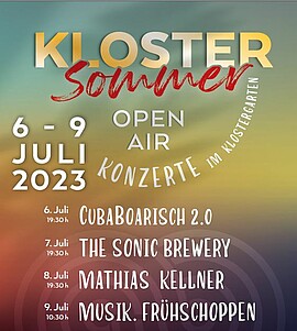Banner Klostersommer OpenAir mit Mathias Kellner 