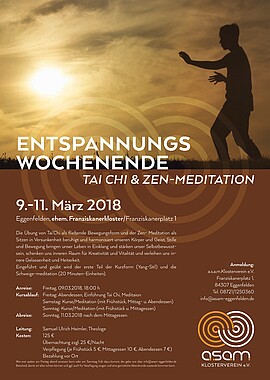 Banner Entspannungswochenende mit Tai Chi und ZEN-Meditation