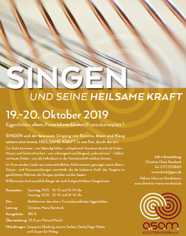 Banner Singen und seine heilsame Kraft